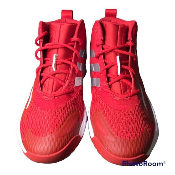 ADIDAS MENS SIZE 14 NIB EXHIBIT A SM RED SAMPLE MID BASKETBALL SHOES GW7934 main image 12